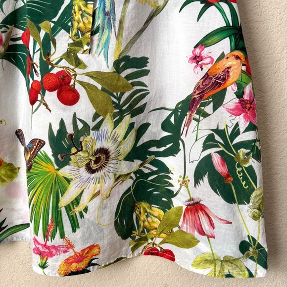 J. Crew Flutter Sleeve Novelty Print Popover Top Ratti Into the Wild - Picture 7 of 13